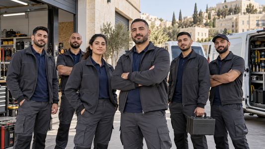 ملابس شركات وطواقم وفنيين في القدس والمدن الفلسطينية من BRANDO Professional