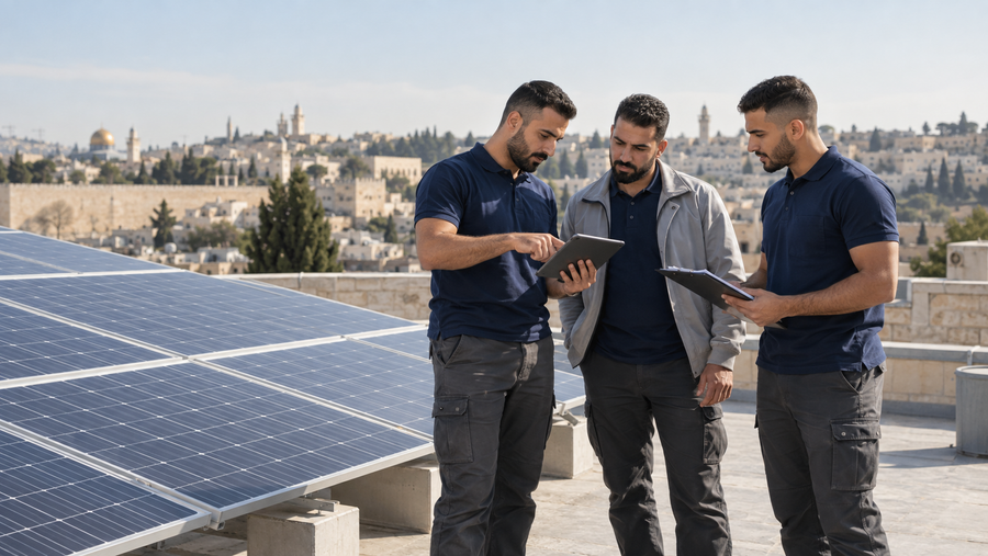 ملابس فنيي الطاقة الشمسية في القدس | Solar Technician Workwear