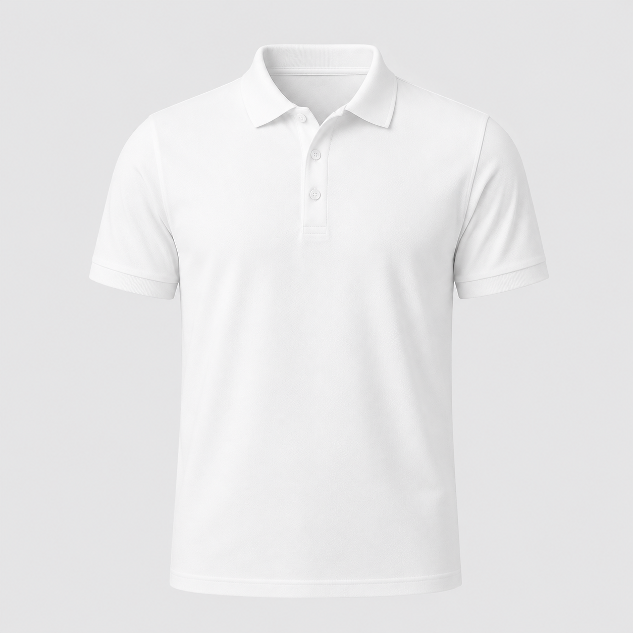 بولو رجالي قطن 100% - أبيض | Premium Polo