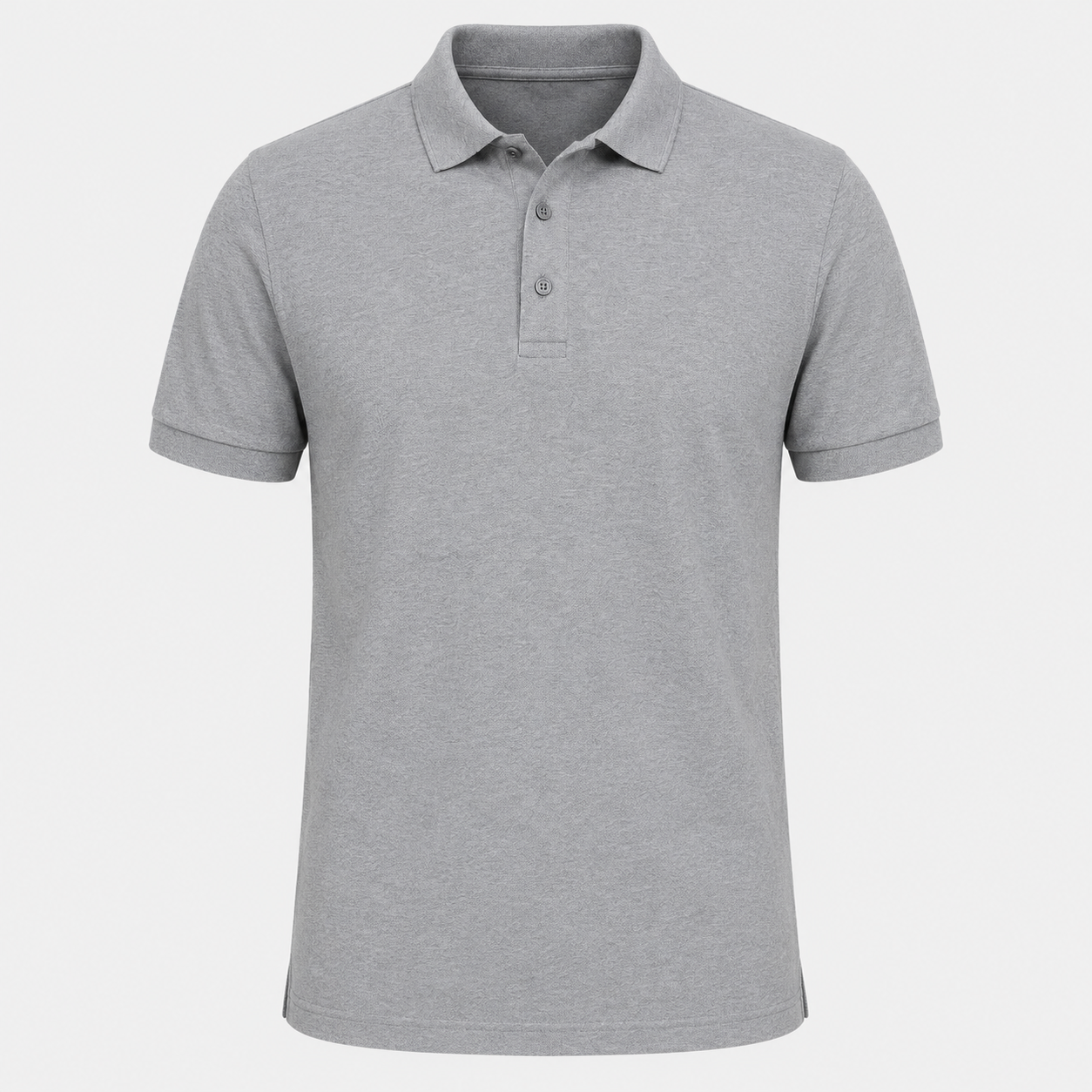 بولو رجالي قطن 100% - سكني | RUN BE   | Premium Polo Gray