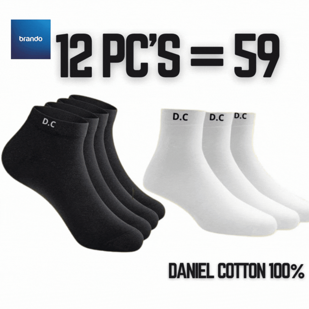 عدد 4 ربطات جرابات = 12 جوز ب 59  شيكل فقط ماركة دانيال - Brando -  Basic Clothing for Men
