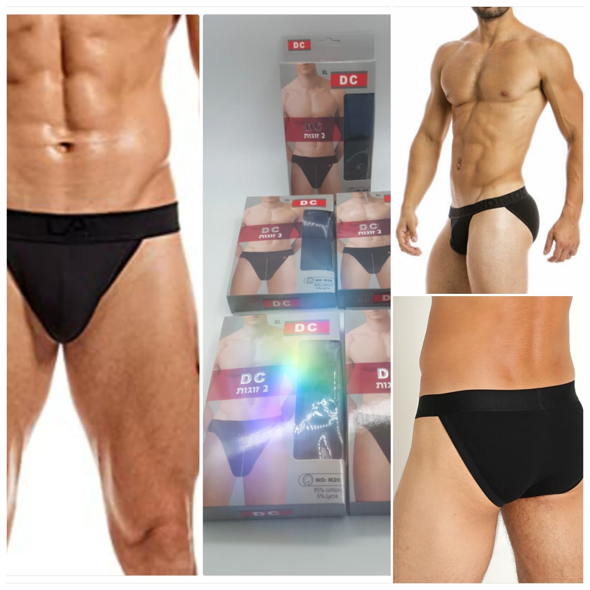 6 Pc 's - DANIEL Tanga Briefs -MULTI COLORS ,The medical model is natural cotton - Brando -  Basic Clothing for Men