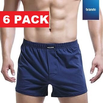 6 PC'S  Daniel Wide Boxer Shorts Men Multipack - cool cotton 100% -79 ₪ - Brando -  Basic Clothing for Men