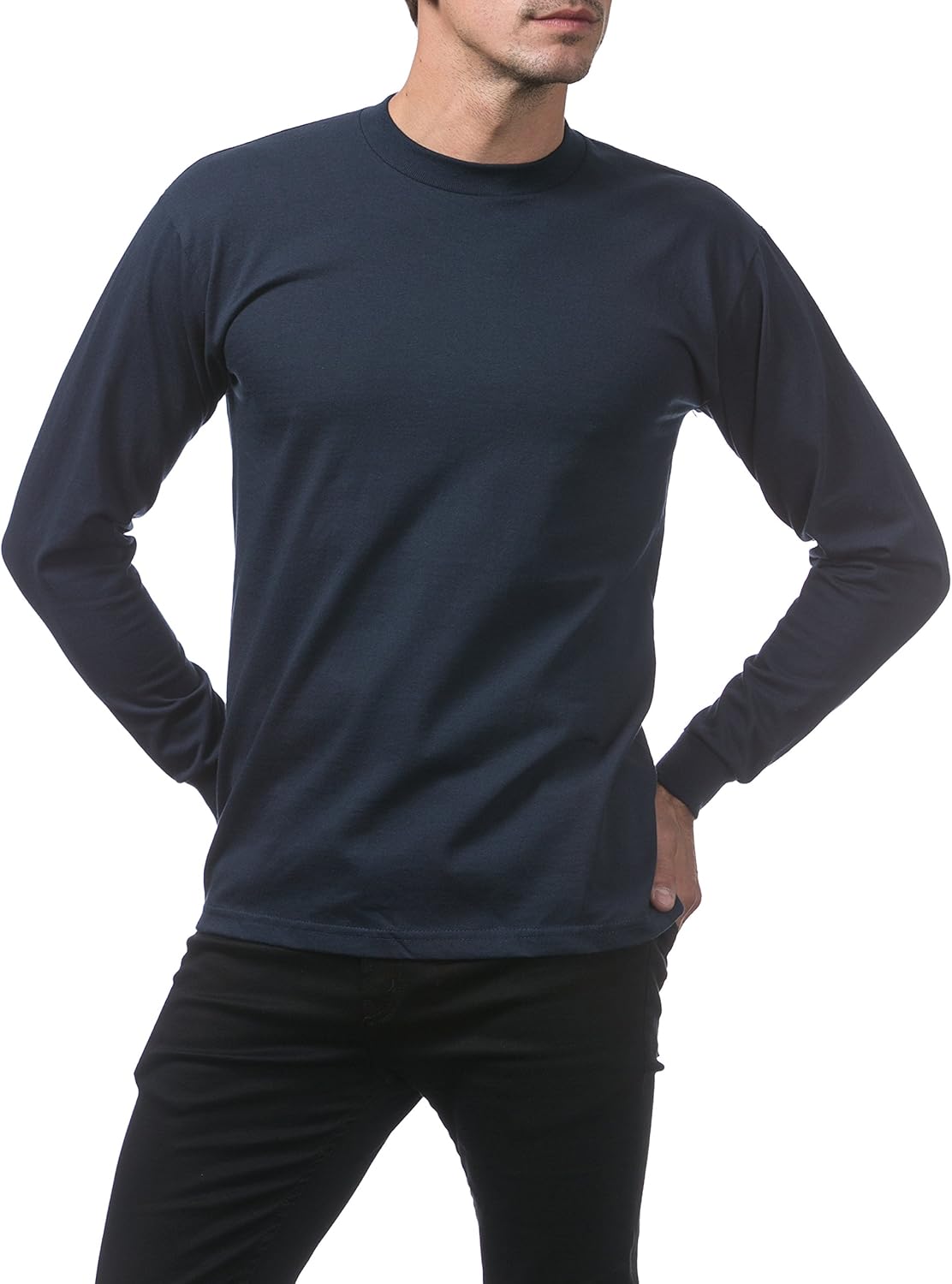 Long Sleeve 100% Cotton T-Shirts 4 Pack- Multi colors - Brando -  Basic Clothing for Men
