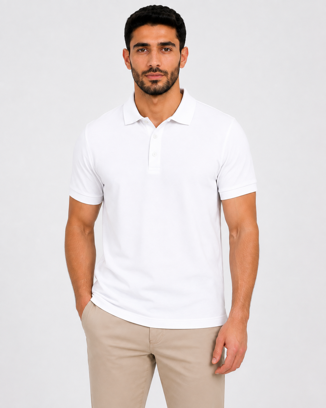 بولو رجالي قطن 100% - الألوان الأساسية | RUN BE Premium Polo
