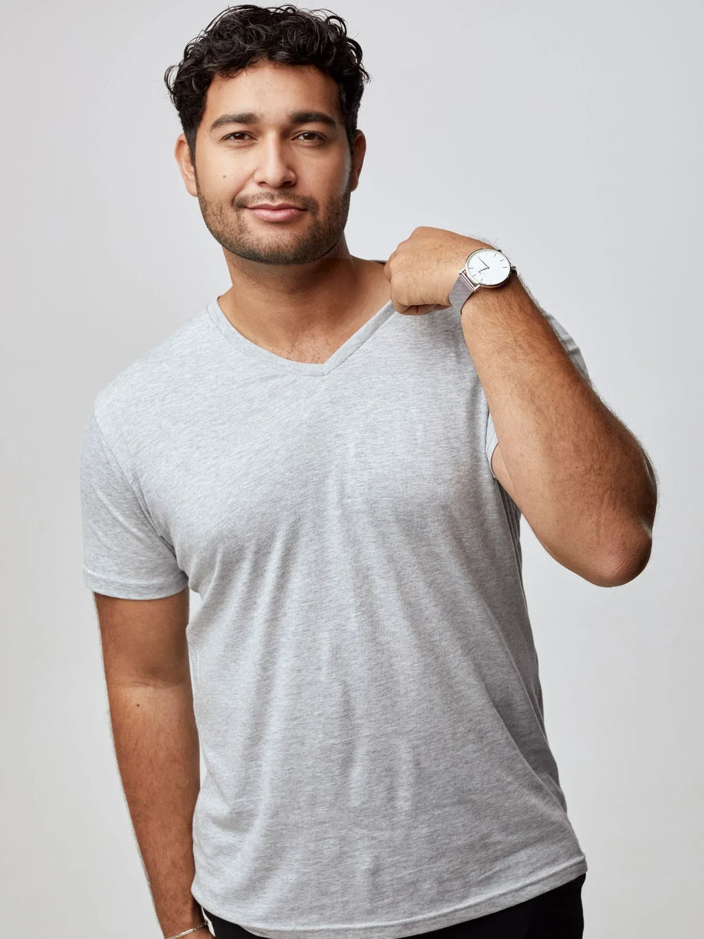 4-Pack Regular Fit Daniel® Cotton V-Neck T-Shirts