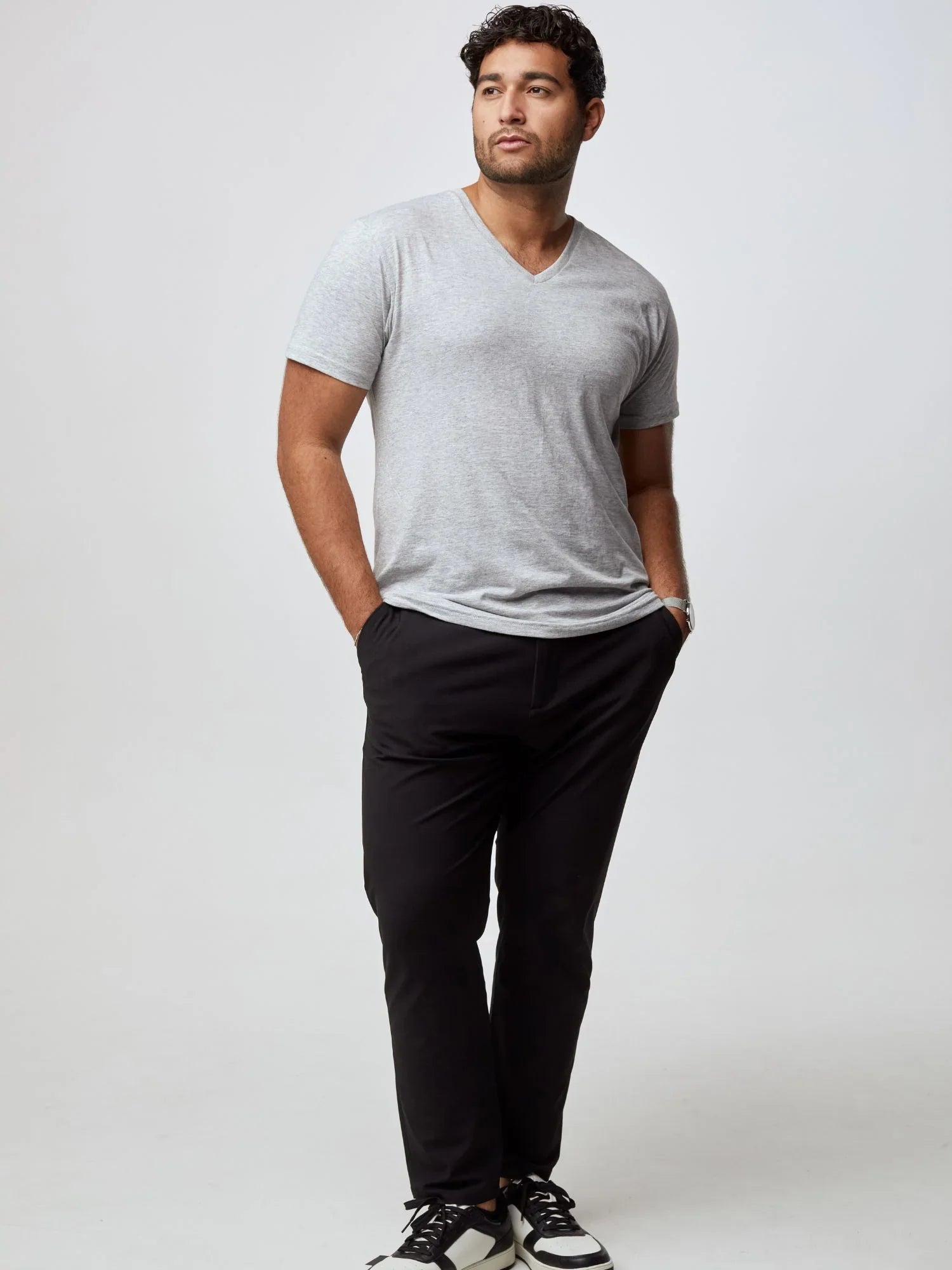 Daniel Heather Grey V-Neck