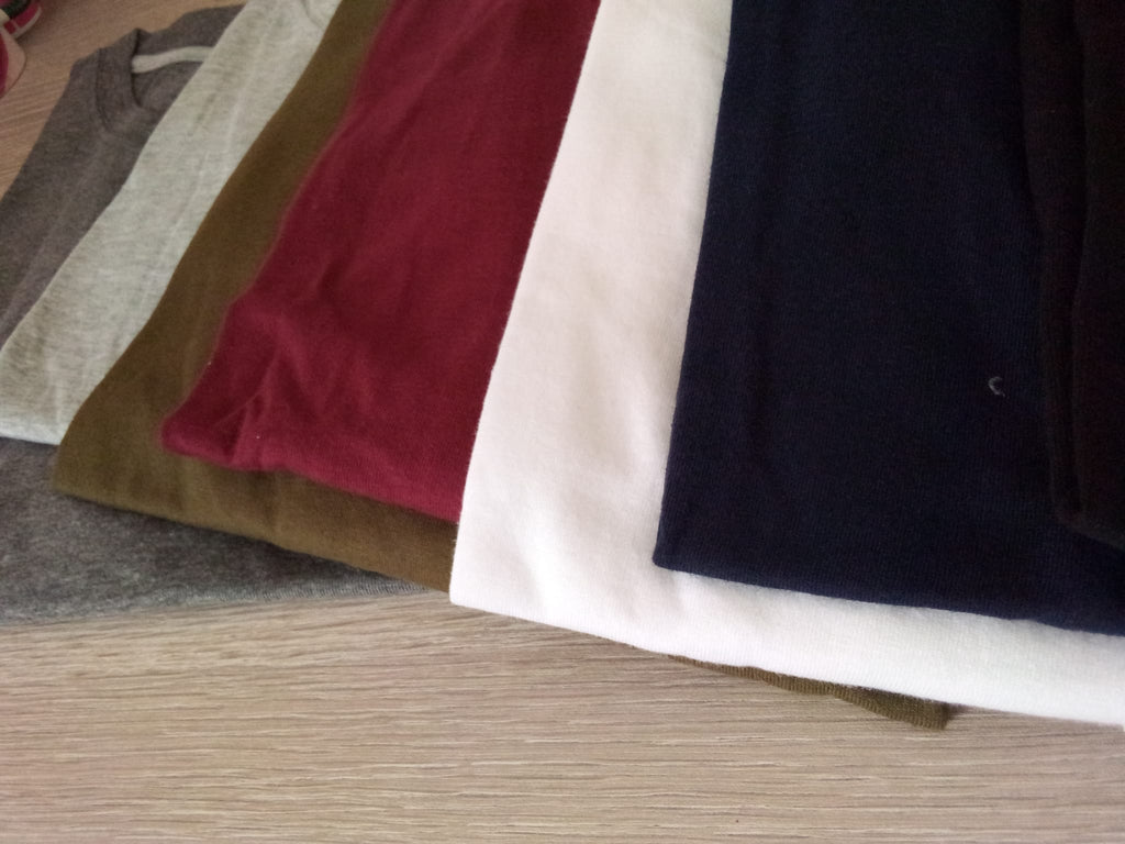 حزمة عدد 5 بلايز نص كم قطن هندي 100% عالي الجودة ماركة Run Be Cotton 100% - 5 PACK - Brando -  Basic Clothing for Men