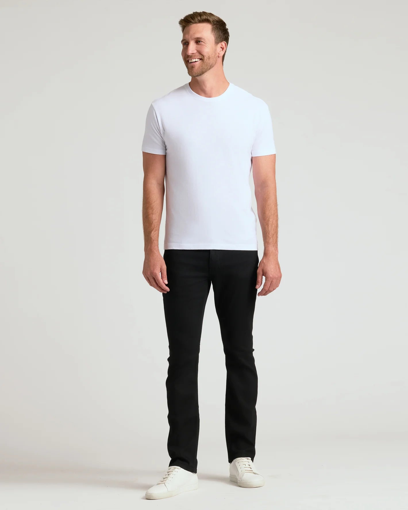 مجموعة عدد 5 - تيشرت قطن 100% عالي الجودة  -(باللون الأبيض)  RB Cotton  100%