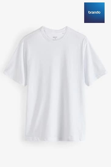 4 Pack-Black/White/Navy/Grey Marl Basic Crew Neck T-Shirts Cotton 100% - Brando -  Basic Clothing for Men