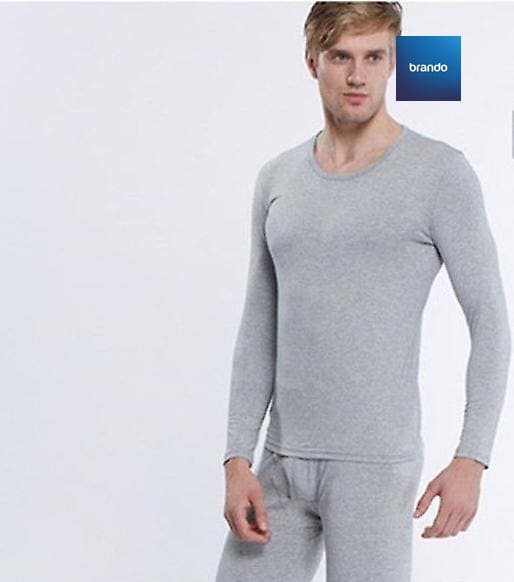 Daniel Men's Thermal Cotton 100% Underwear Sets Long Johns Soft Warm Long Underwear ( BLACK ) - Brando -  Basic Clothing for Men
