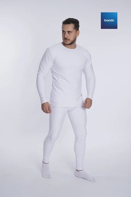 Daniel Men's Thermal Cotton 100% Underwear Sets Long Johns Soft Warm Long Underwear ( BLACK ) - Brando -  Basic Clothing for Men