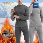 Daniel Men's Thermal Cotton 100% Underwear Sets Long Johns Soft Warm Long Underwear ( BLACK ) - Brando -  Basic Clothing for Men