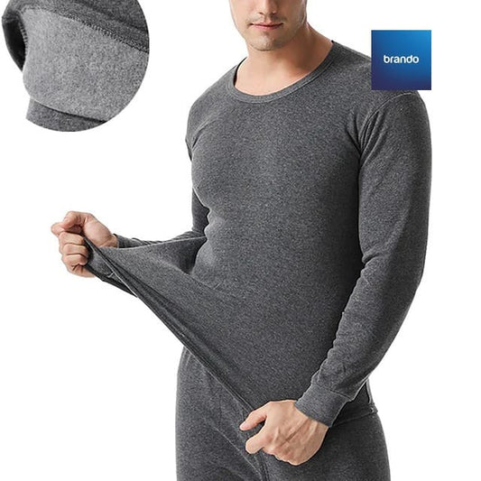 Daniel Men's Thermal Cotton 100% Underwear Sets Long Johns Soft Warm Long Underwear ( BLACK ) - Brando -  Basic Clothing for Men